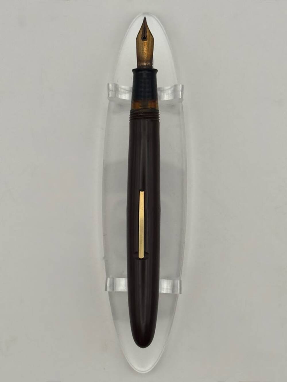 Sheaffer No. 33 Brown Lever-Fill Fountain Pen Vintage USA Collectible